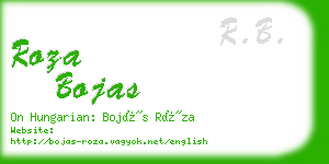 roza bojas business card